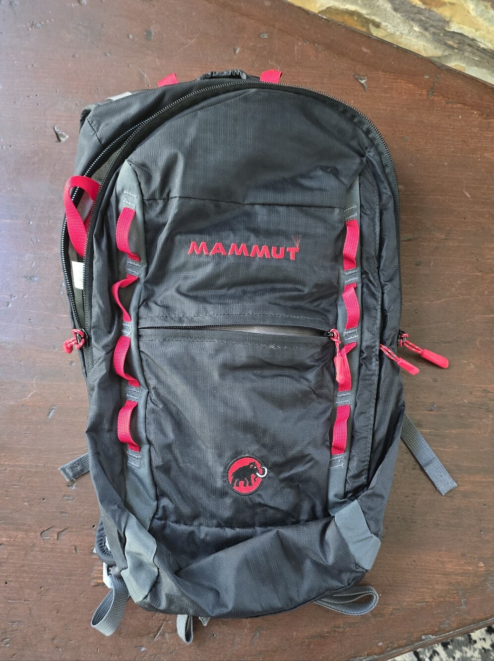 Mammut Neon Light 12L Climbing Hiking Backpack Daypack Black/Grey/Red